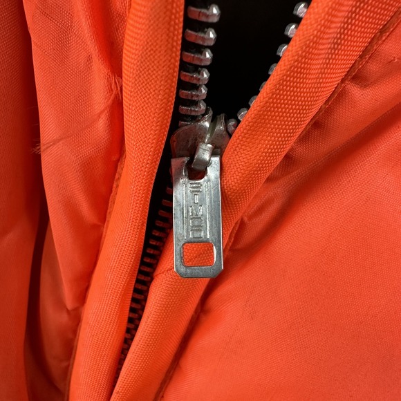 VTG Hunting Vest Reversible Woodland Camo Blaze Orange - Sz L - Simco Zipper - Picture 13 of 14